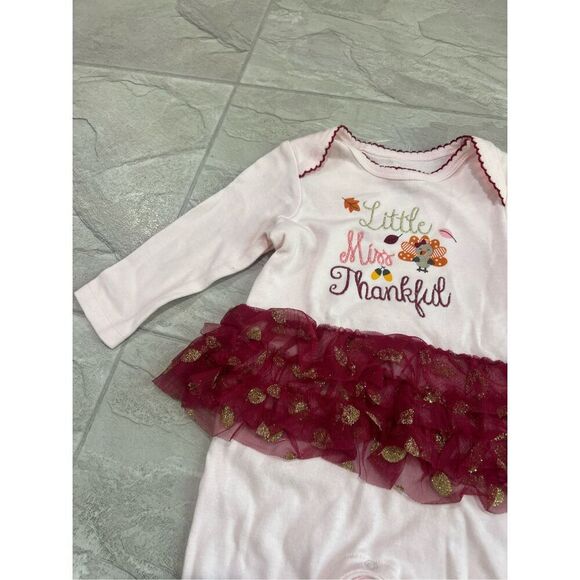 Koala Kids Little Miss Thankful Girls Romper Size 3-6 Month NEW - Picture 5 of 11